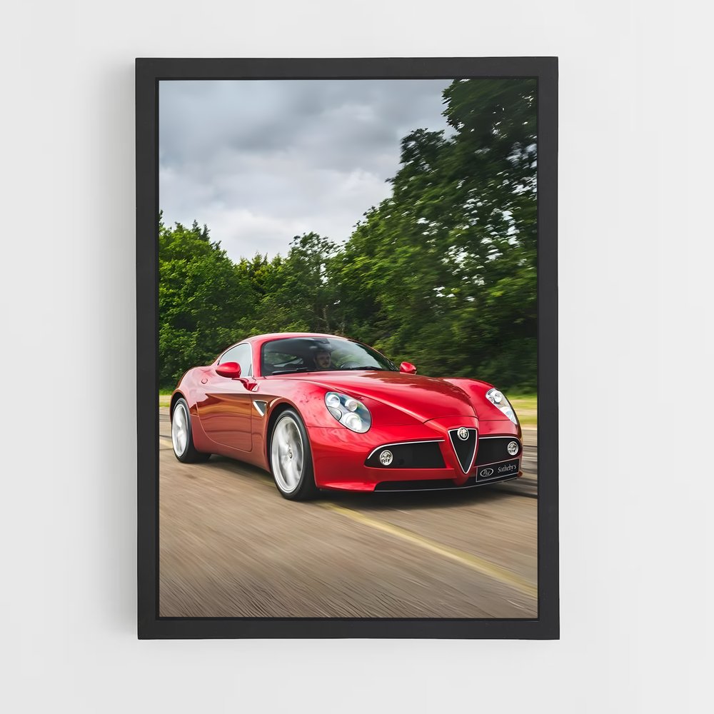 Poster Alfa sur la Route – affiche Alfa Romeo (vue 2)